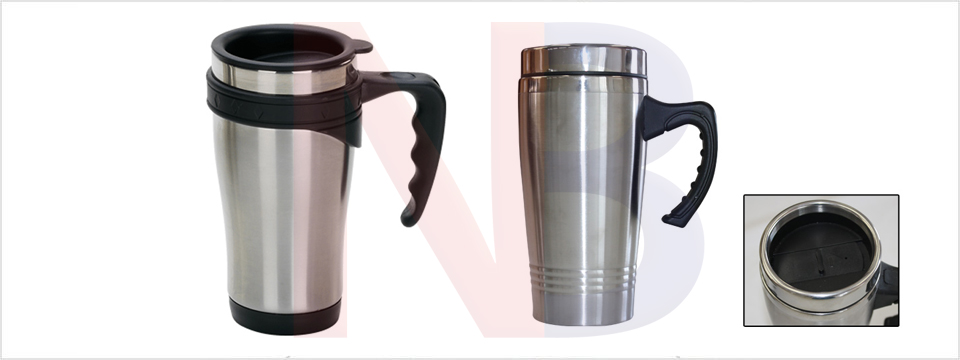 Caneca de pl�stico e alum�nio